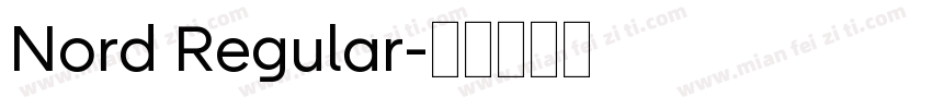 Nord Regular字体转换